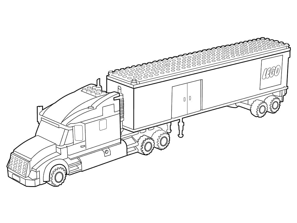Xe Container Đồ Chơi Lego