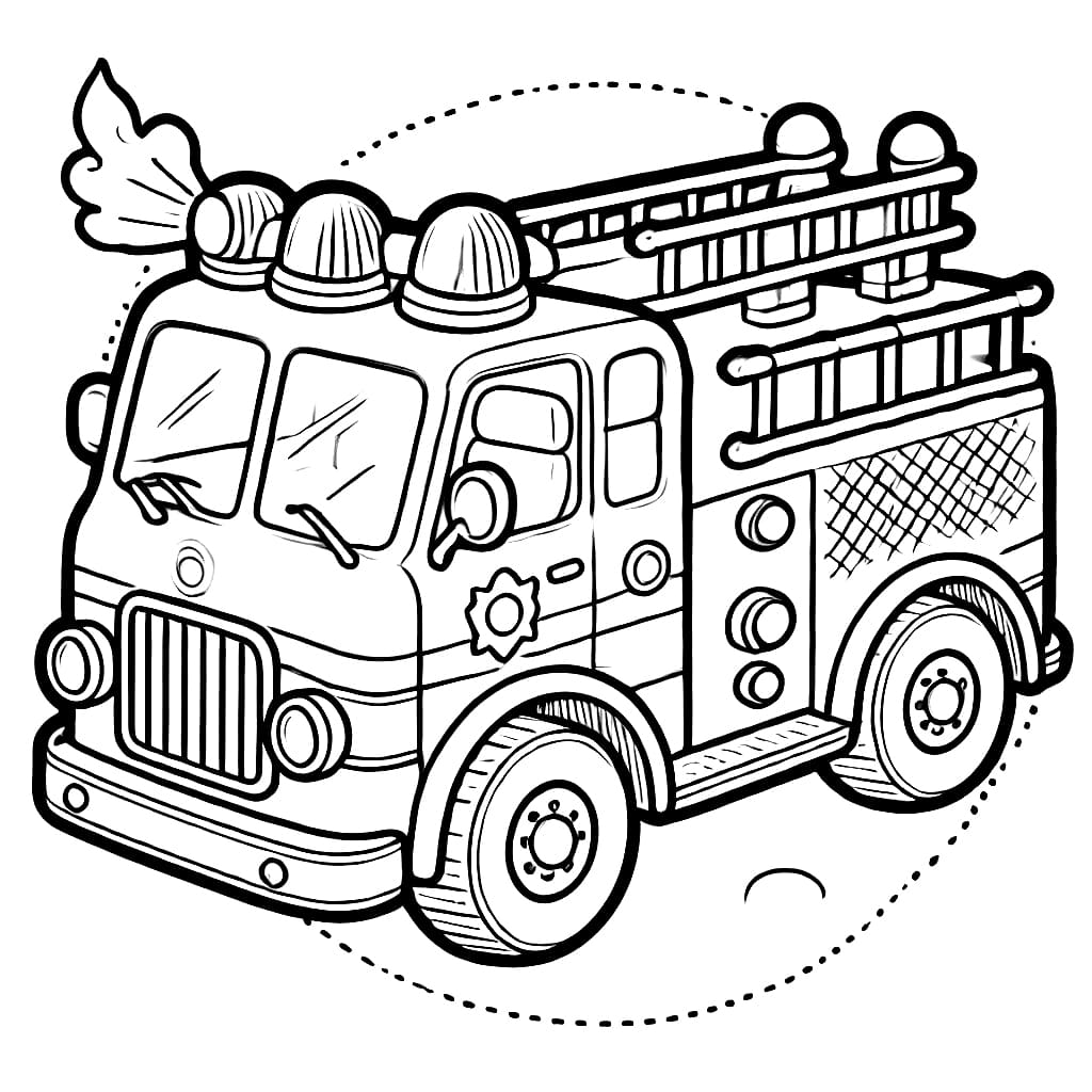 Tô Màu Xe Cứu Hỏa