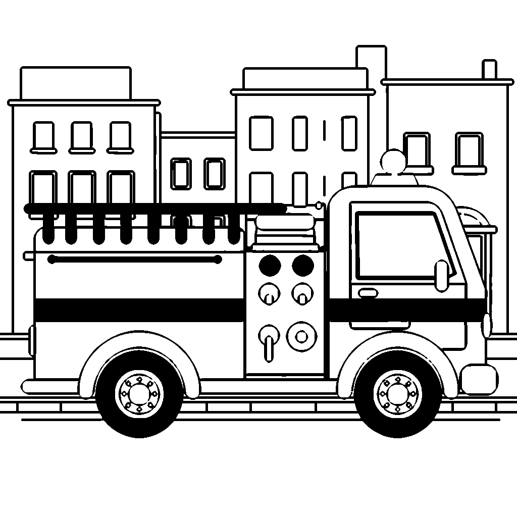 Xe Cứu Hỏa Trong Thành Phố