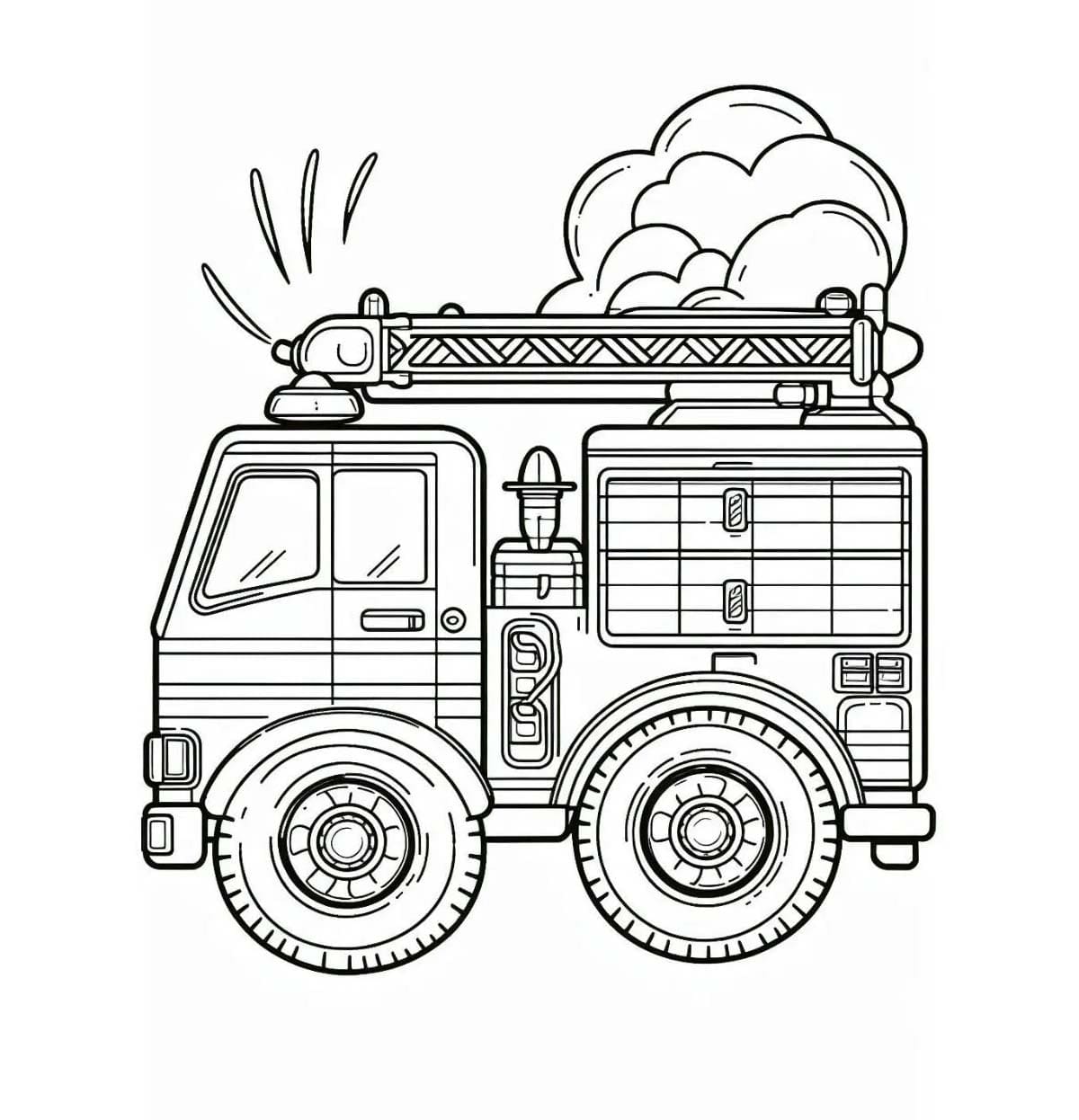 Xe Cứu Hỏa Và Khói