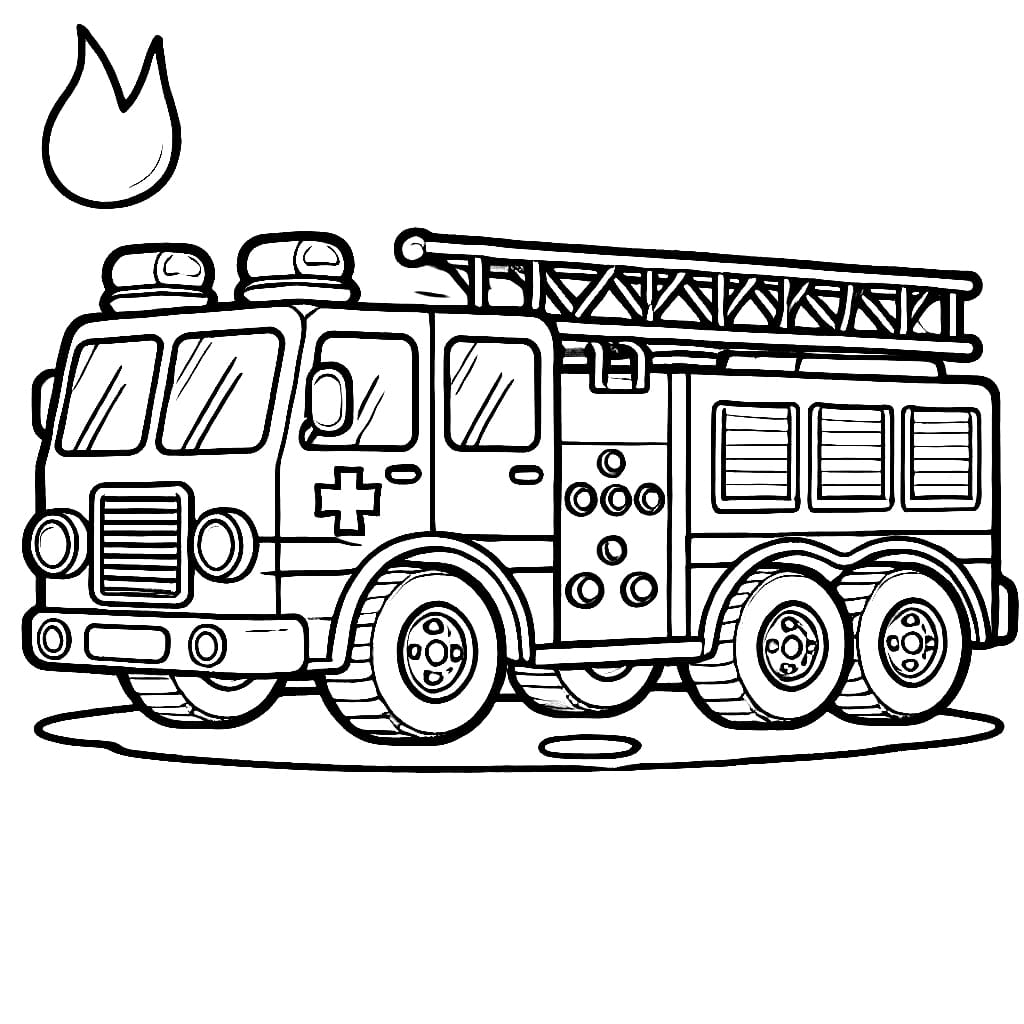 Xe Cứu Hỏa Và Lửa