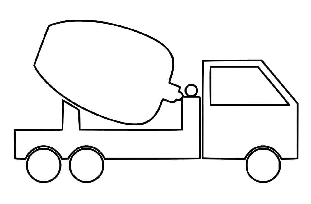 Tô Màu Xe Trộn Bê Tông