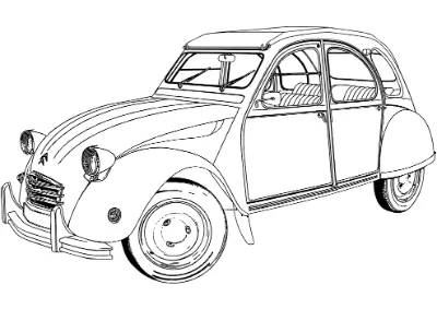 xe ô tô citroen 2cv