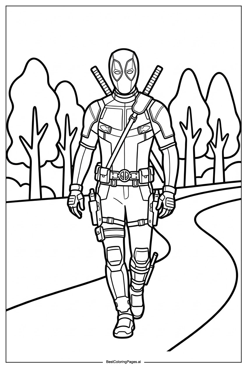 Deadpool in park
