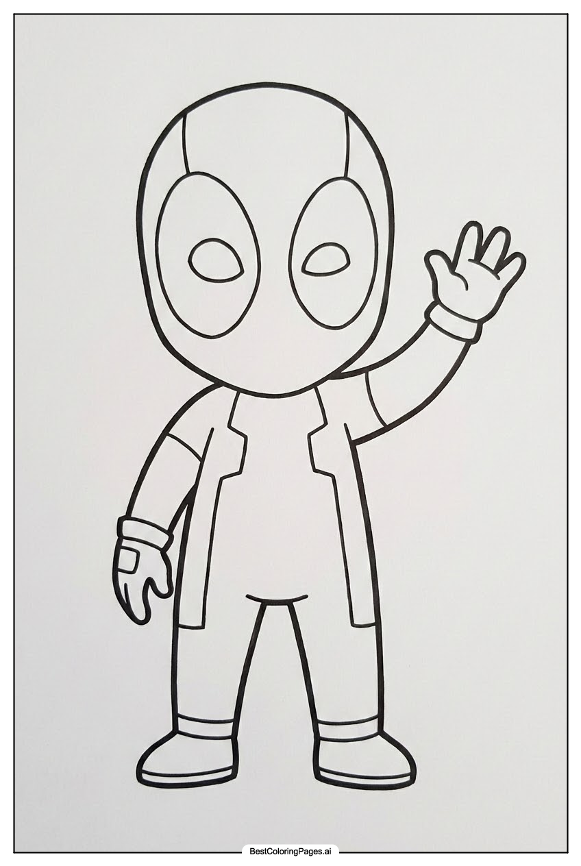 Deadpool waving 1