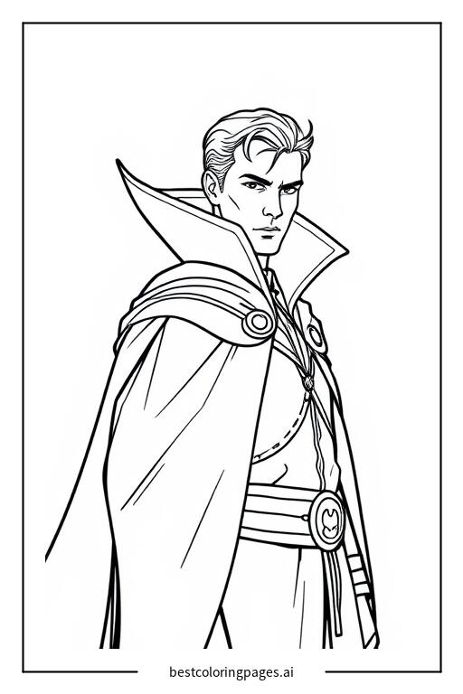 Doctor strange with his cloak