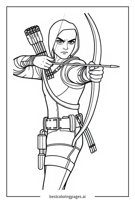 Hawkeye with his bow