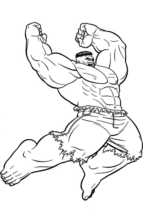 hulk đang đánh nhau