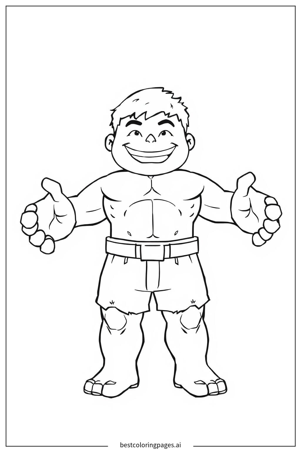 Hulk smiling