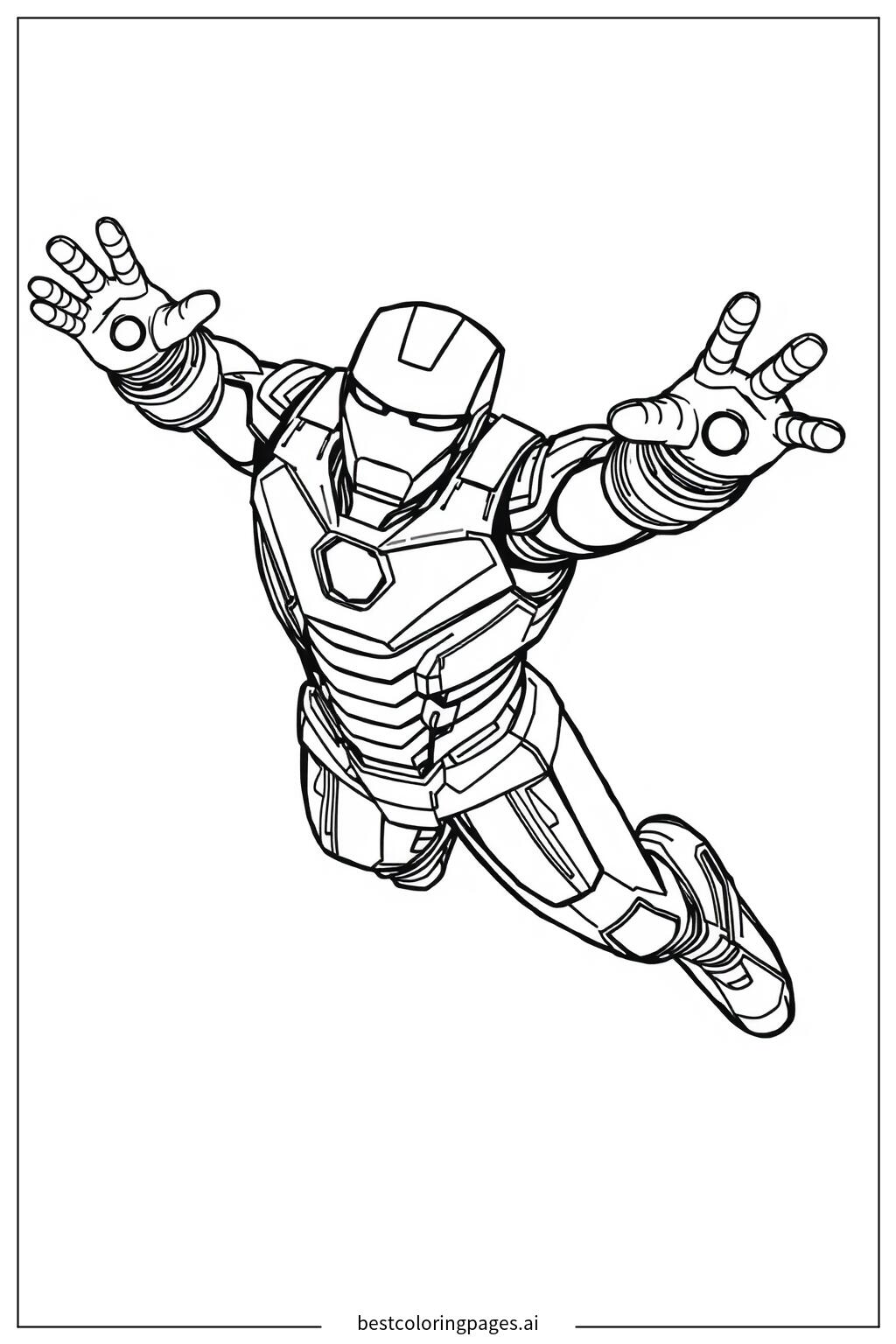 Iron man flying