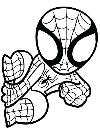 người nhện chibi đáng yêu