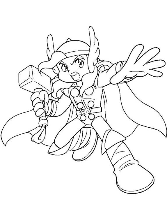 thần sấm thor nhỏ bé