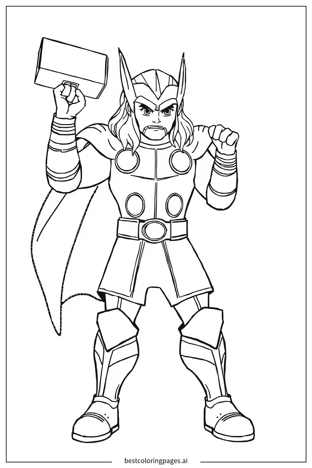 Thor with hammer