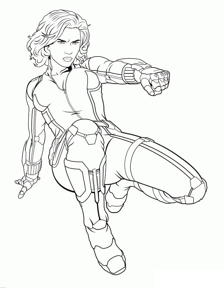 Black Widow Đang Chiến Đấu