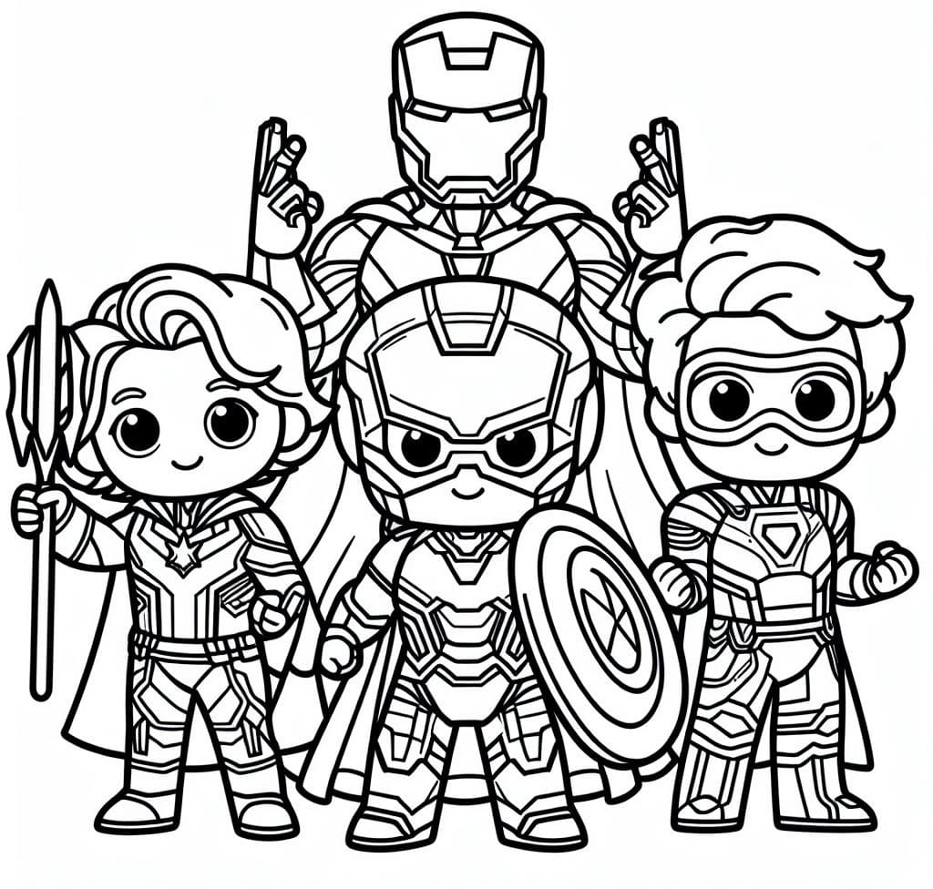 Chibi Avengers Dễ Thương