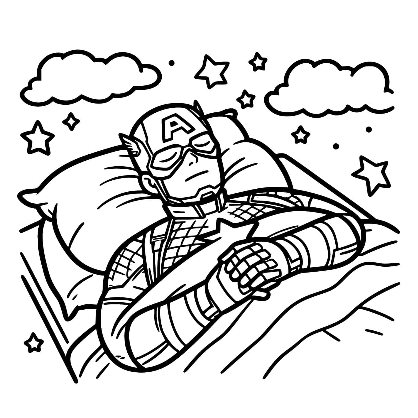 Đội Trưởng Mĩ Đi Ngủ