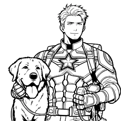 Đội Trưởng Mĩ Và Chú Chó