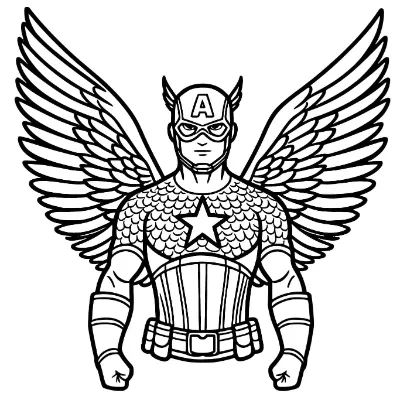 Đội Trưởng Mĩ Với Đôi Cánh