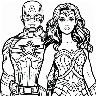 Đội Trưởng Mĩ Với Wonder Woman