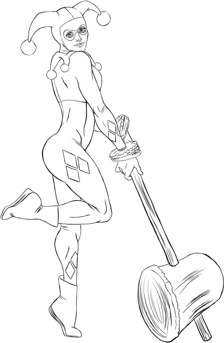 Harley Quinn Cầm Búa