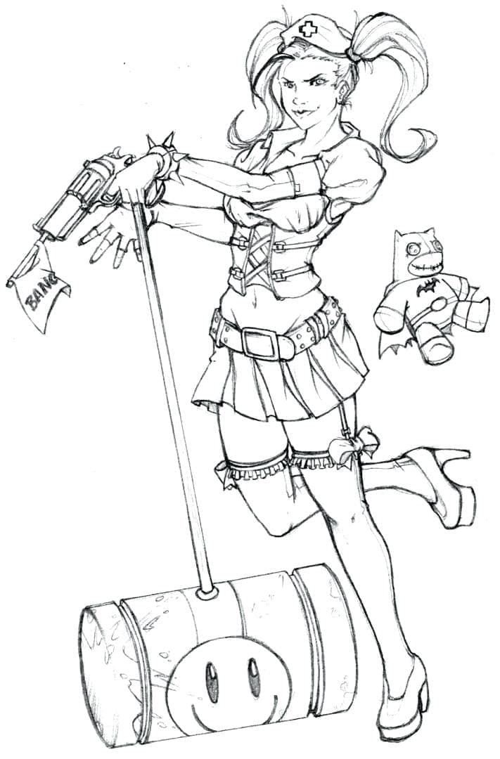 Harley Quinn Với Cây Búa