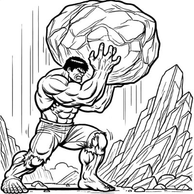 Hulk Nâng Tảng Đá