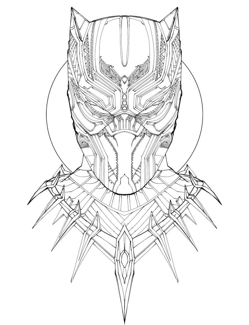 Khuôn Mặt Black Panther