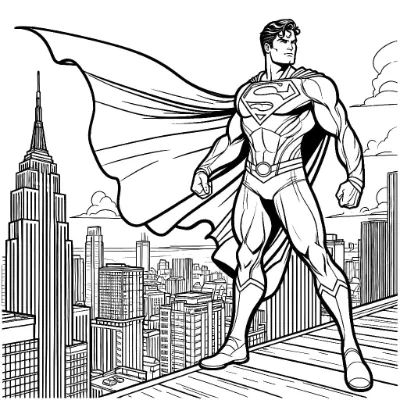 Superman Đứng Trên Cao