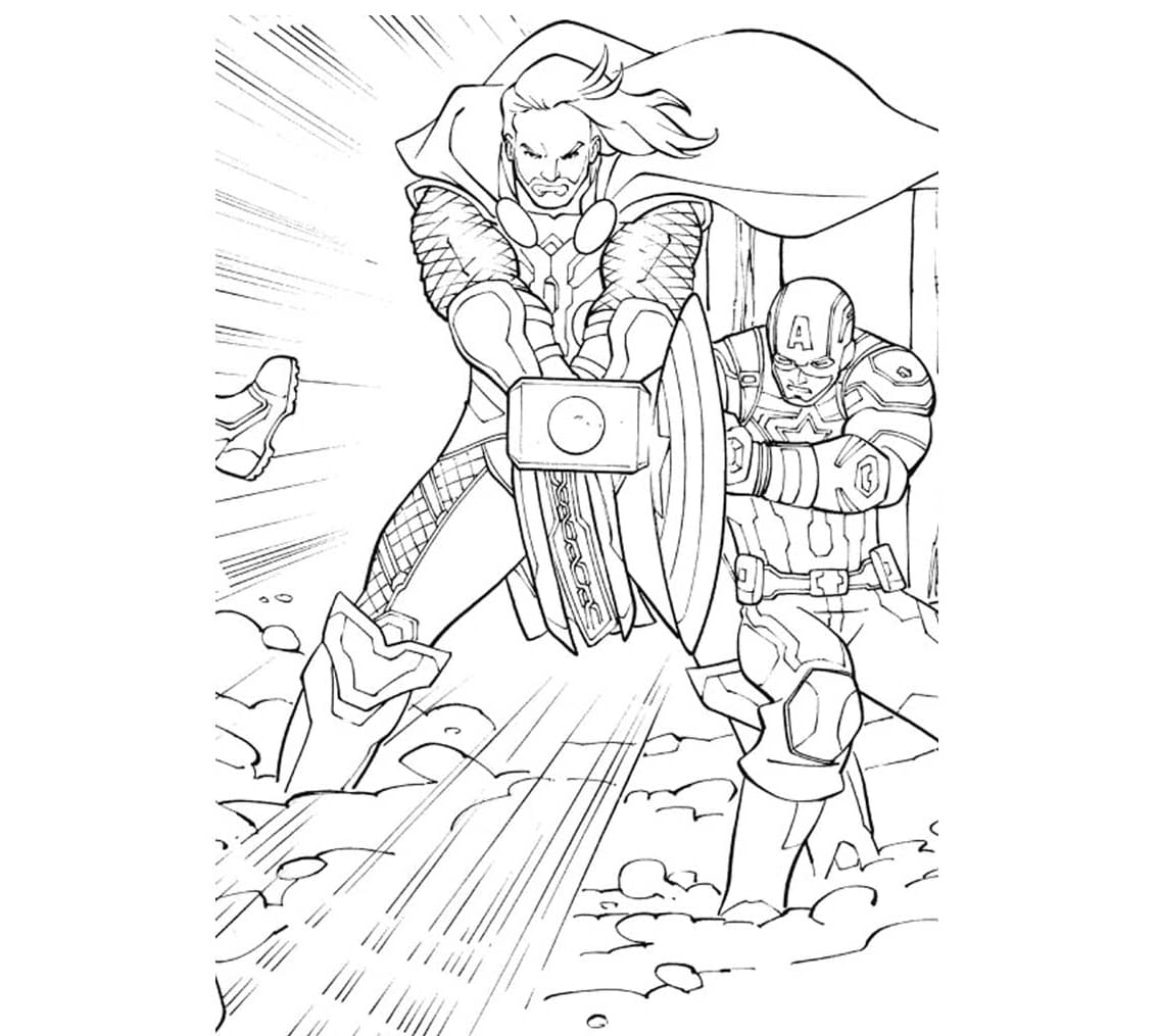 Thor Và Đội Trưởng Mỹ