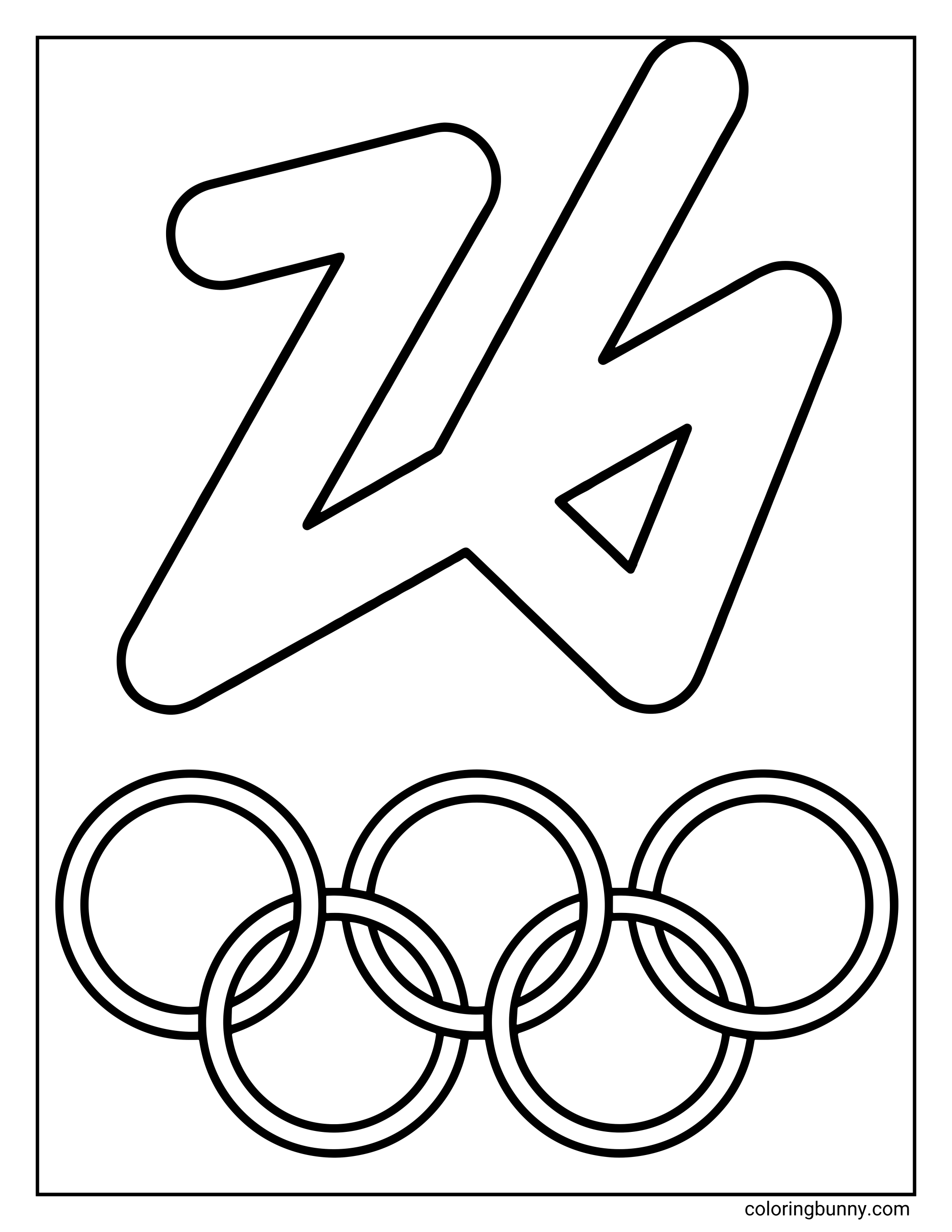 Trang Tô Màu Logo Thế Vận Hội Mùa Đông 2026