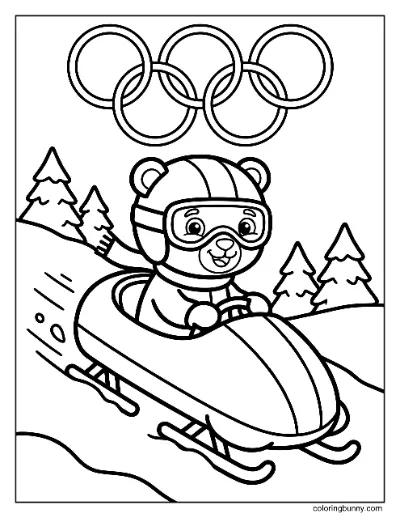 Trang Tô Màu Xe Lửa Bob Thế Vận Hội Mùa Đông