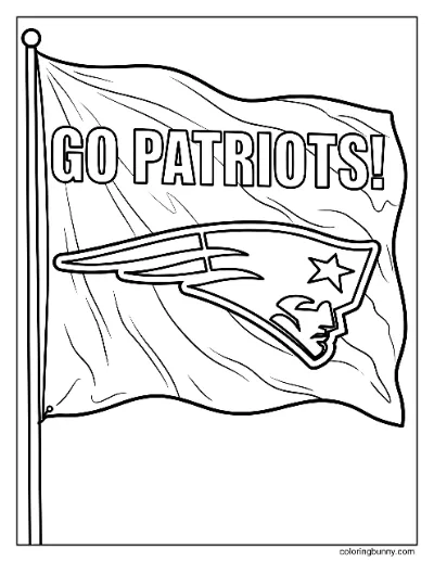 Trang Tô Màu Cờ New England Patriots