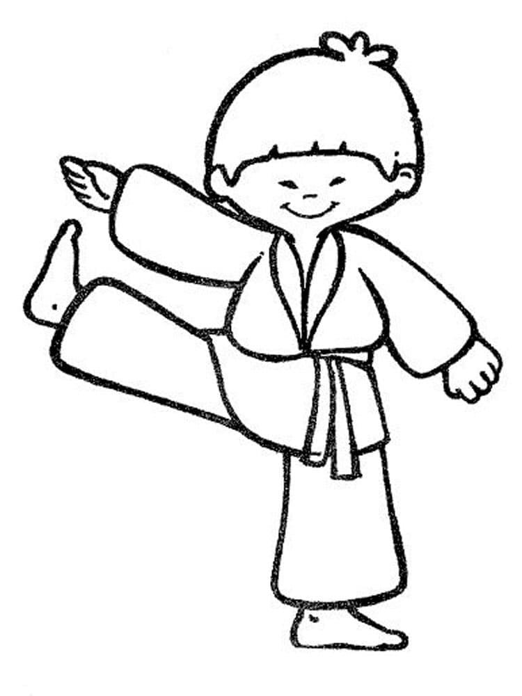 Cậu Bé Học Võ Karate