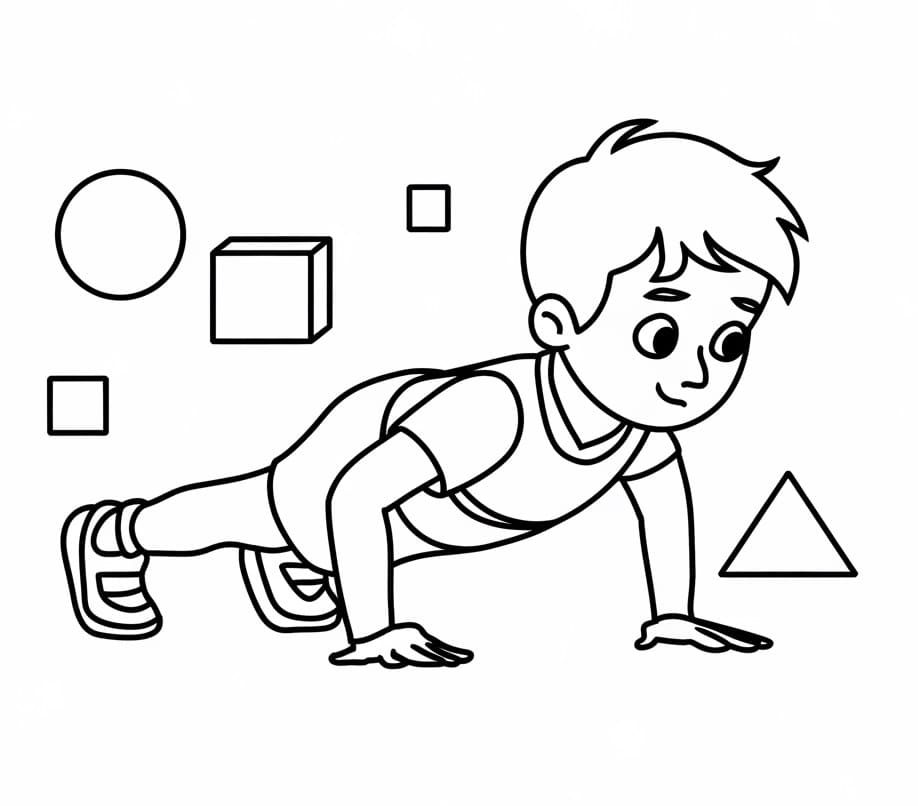 Cậu Bé Tập Chống Đẩy