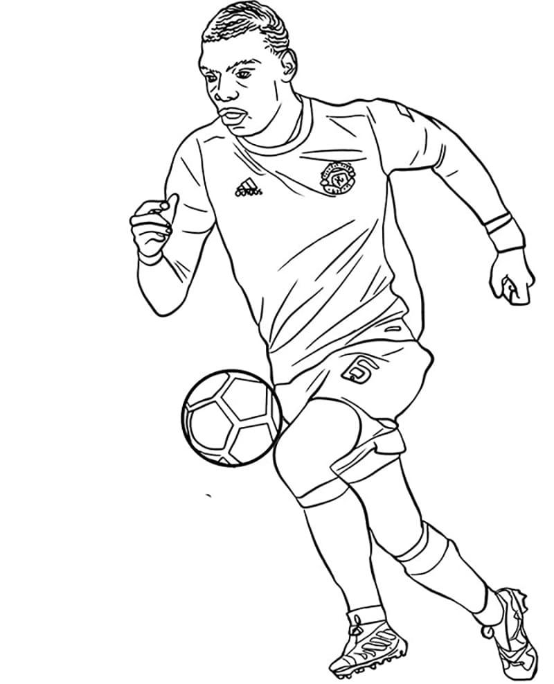 Tô Màu Cầu Thủ Bóng Đá