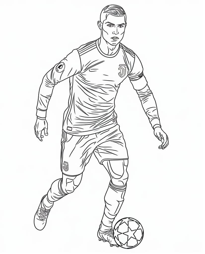 Cầu Thủ Ronaldo Đá Bóng