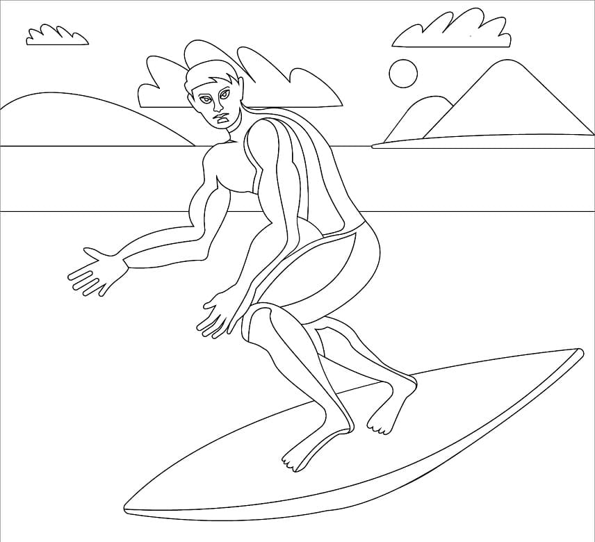 Chàng Trai Đang Lướt Sóng