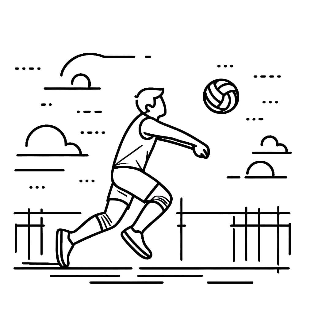 Chàng Trai Đỡ Bóng Chuyền