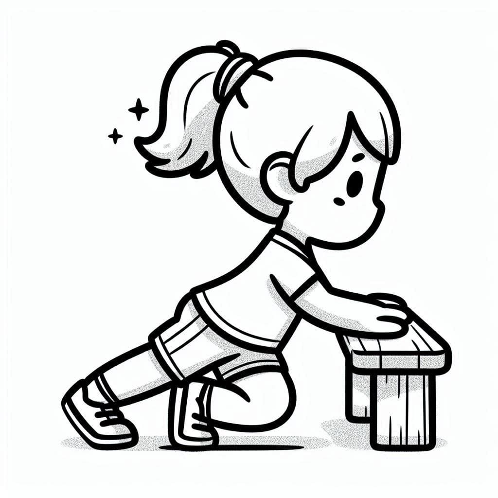 Cô Bé Cute Tập Thể Dục