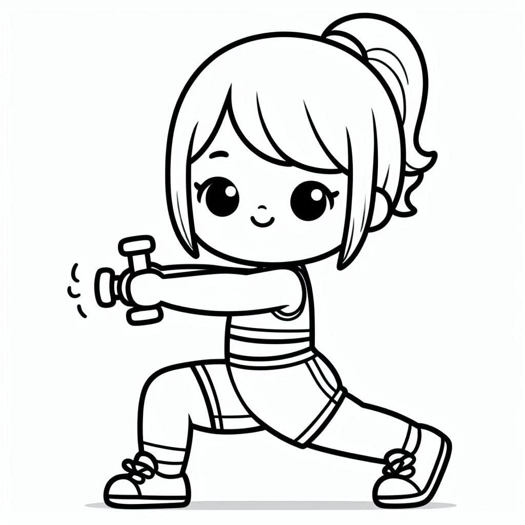 Cô Bé Tập Thể Dục