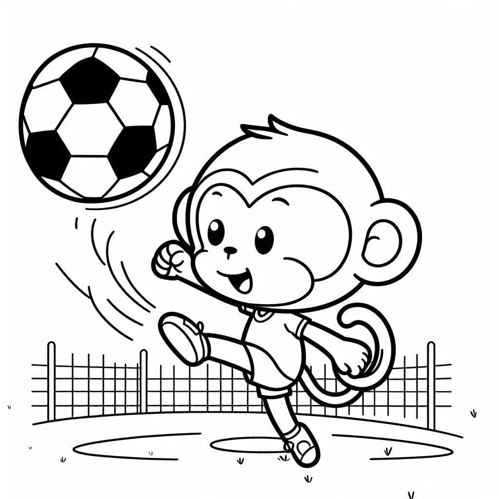 Con Khỉ Chơi Bóng