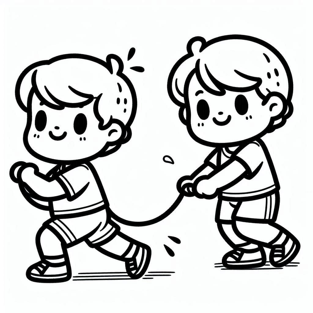 Hai Cậu Bé Tập Thể Dục