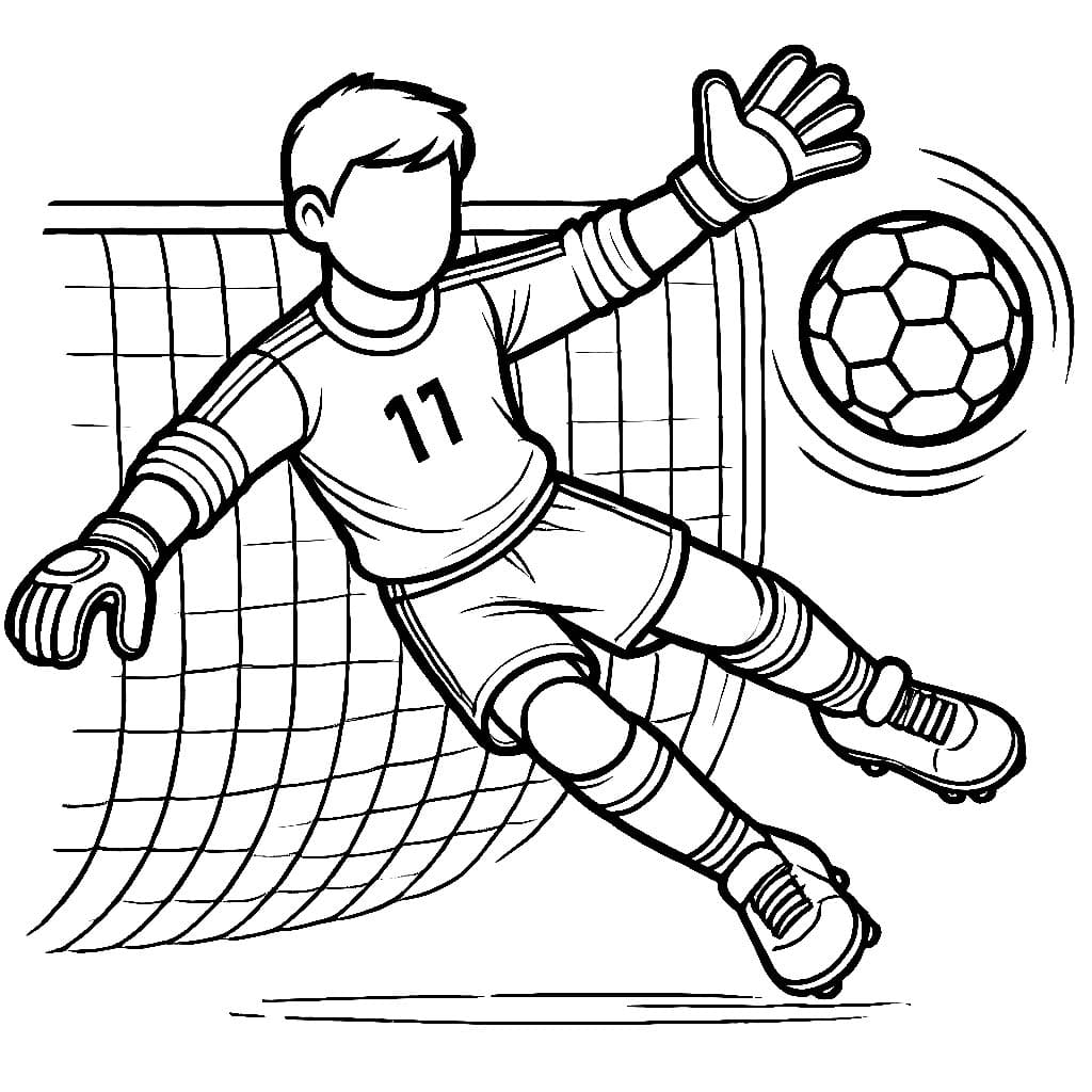 Thủ Môn Đang Bắt Bóng