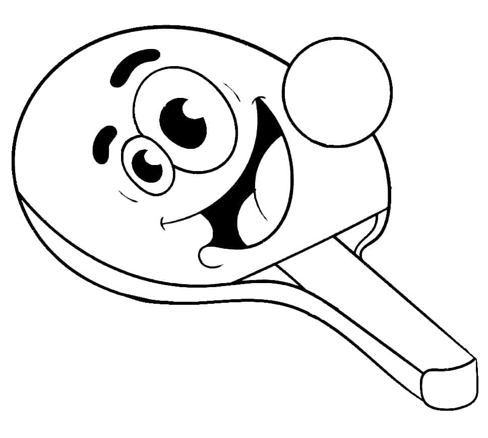 Vợt Bóng Bàn Hoạt Hình