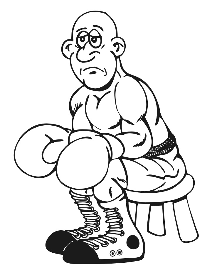 võ sĩ quyền anh buồn bã