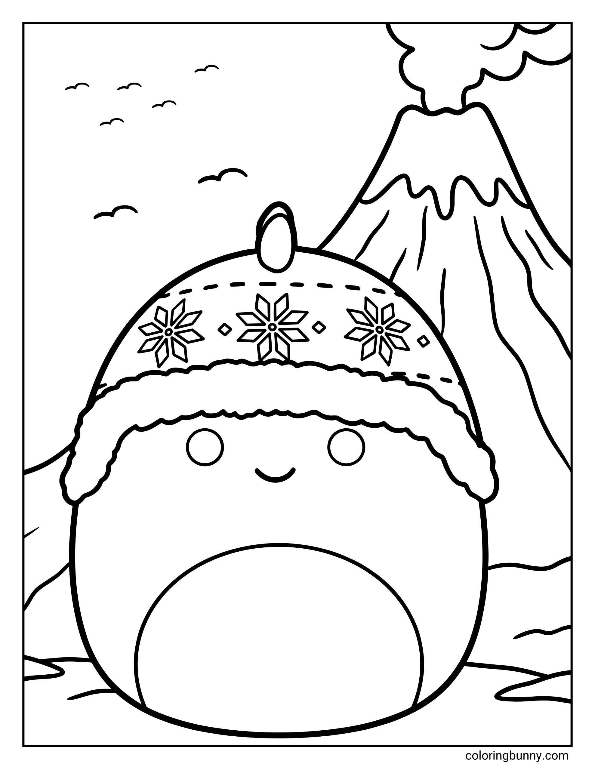 Trang Tô Màu Danny Khủng Long Squishmallow