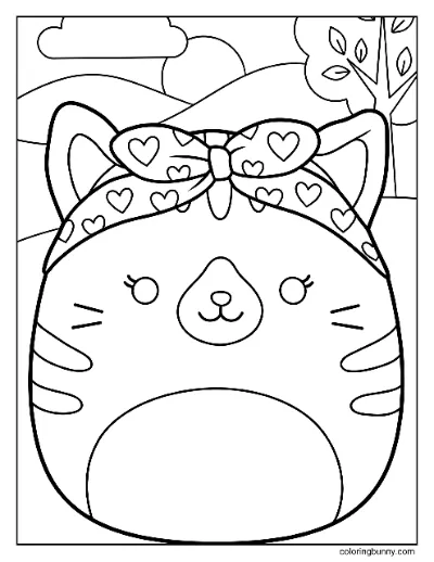 Trang Tô Màu Carizma Mèo Squishmallow