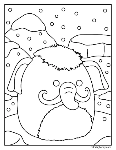 Trang Tô Màu Magdalena Voi Lông Xù Squishmallow