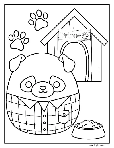 Trang Tô Màu Prince Pug Squishmallow