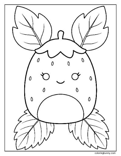 Tranh Tô Màu Scarlet Dâu Tây Squishmallow